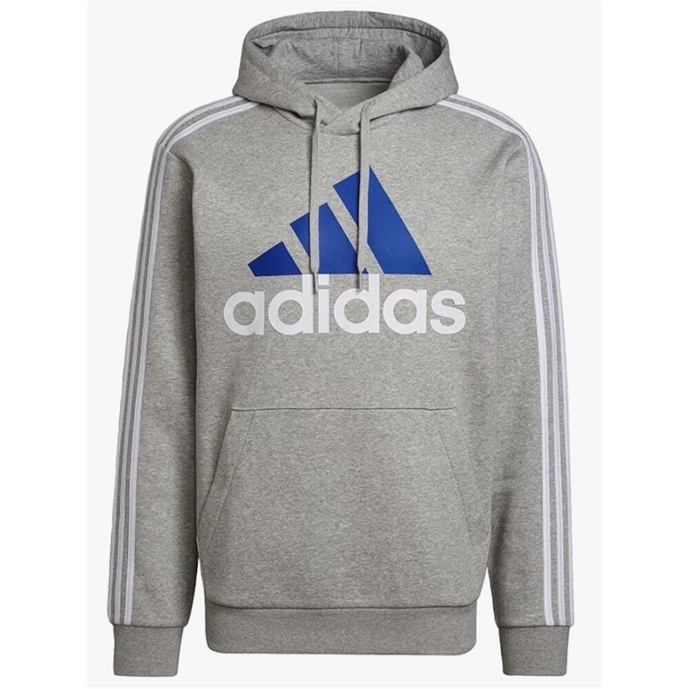 adidas mens Essentials Fleece 3-stripes Logo Hoodie 4XL EUC